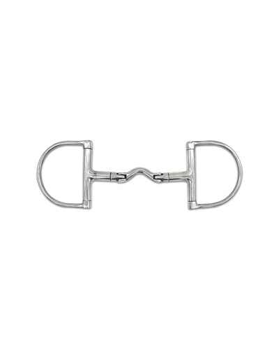 Swivel Port Hinge D-Ring Bit by Jake Adams Equestrian