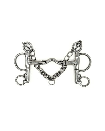 Swivel Port Hinge Pelham Bit by Jake Adams Equestrian