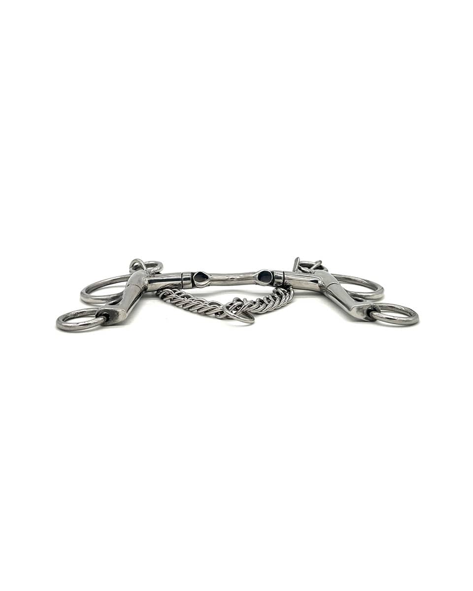 Jake Adams Equestrian Swivel Port Hinge Pelham Bit