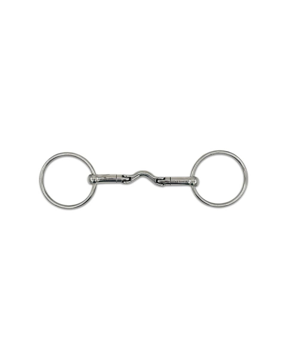 Swivel Port Hinge Loose Ring Bit by Jake Adams Equestrian