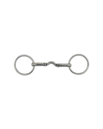 Swivel Port Hinge Loose Ring Bit by Jake Adams Equestrian