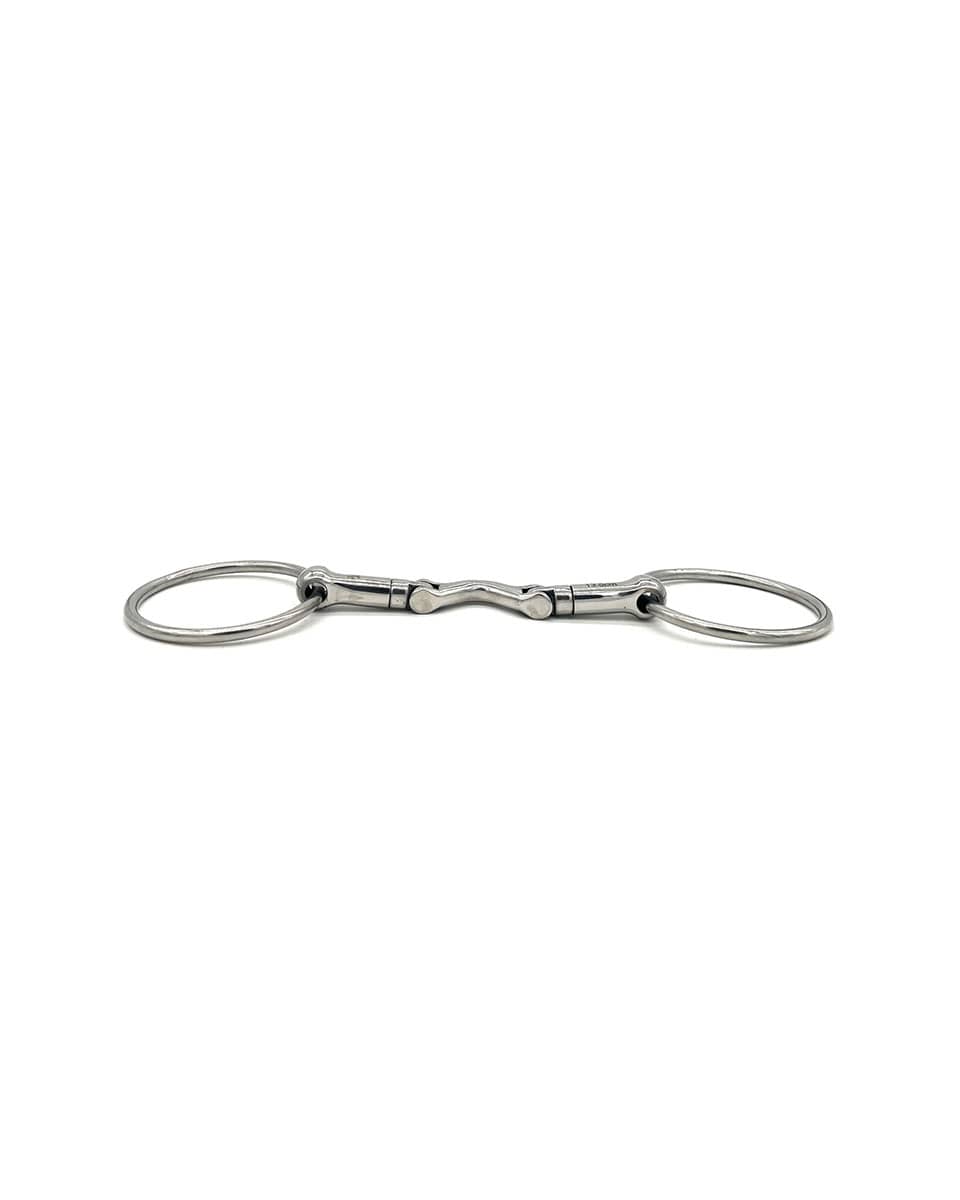 Jake Adams Equestrian Swivel Port Hinge Loose Ring Bit
