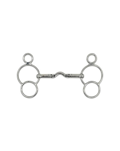 Swivel Port Hinge Two Ring Bit by Jake Adams Equestrian