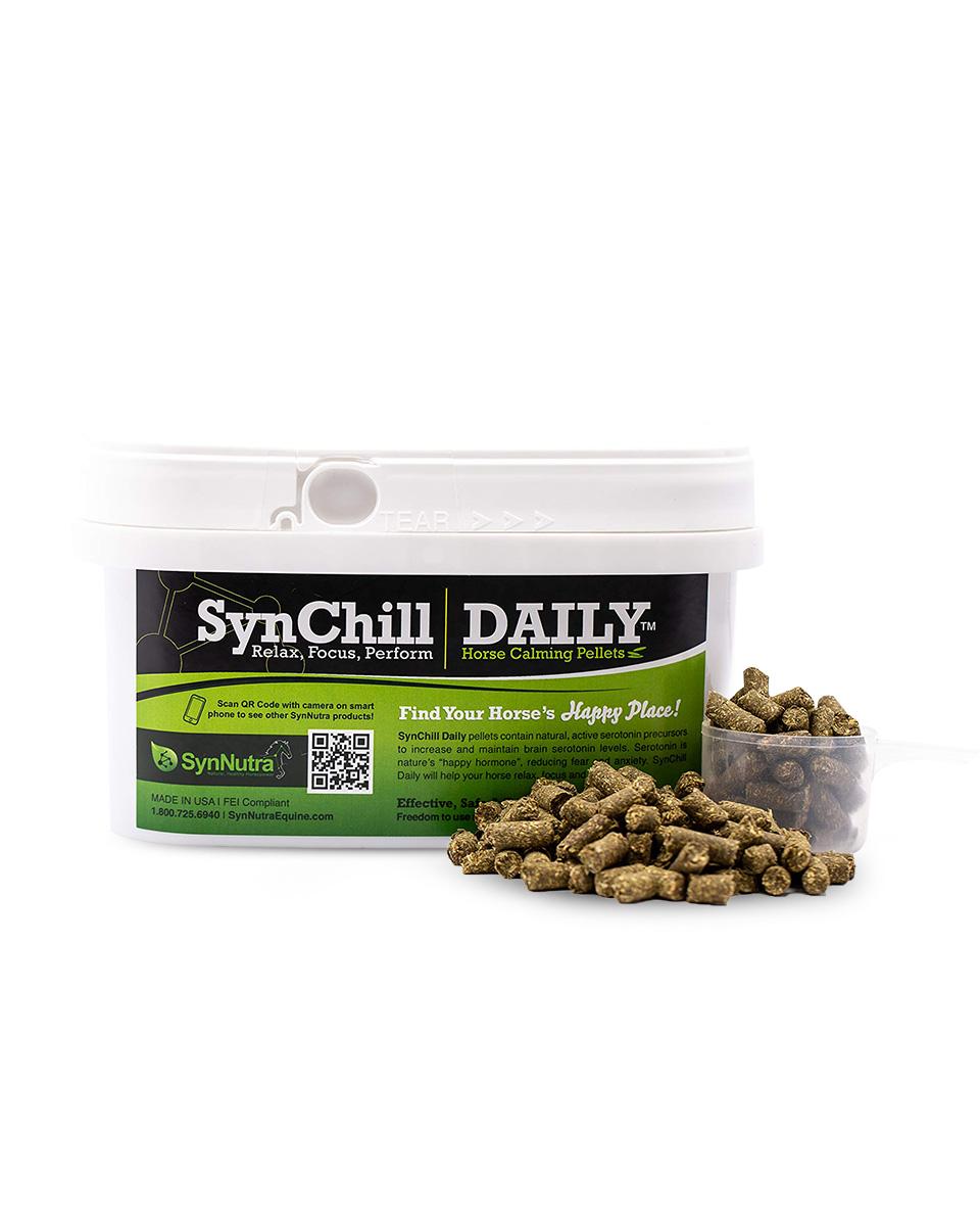 SynChill Daily Pellets calming supplement for horses