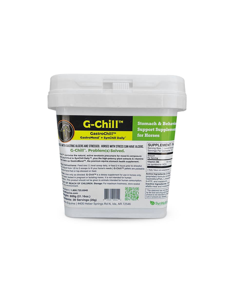 SynNutra GastroChill (G-Chill) 2-in-1 Supplement for Horses