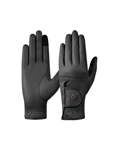Jake Adams Equestrian Tactiq Model G Black Show Gloves