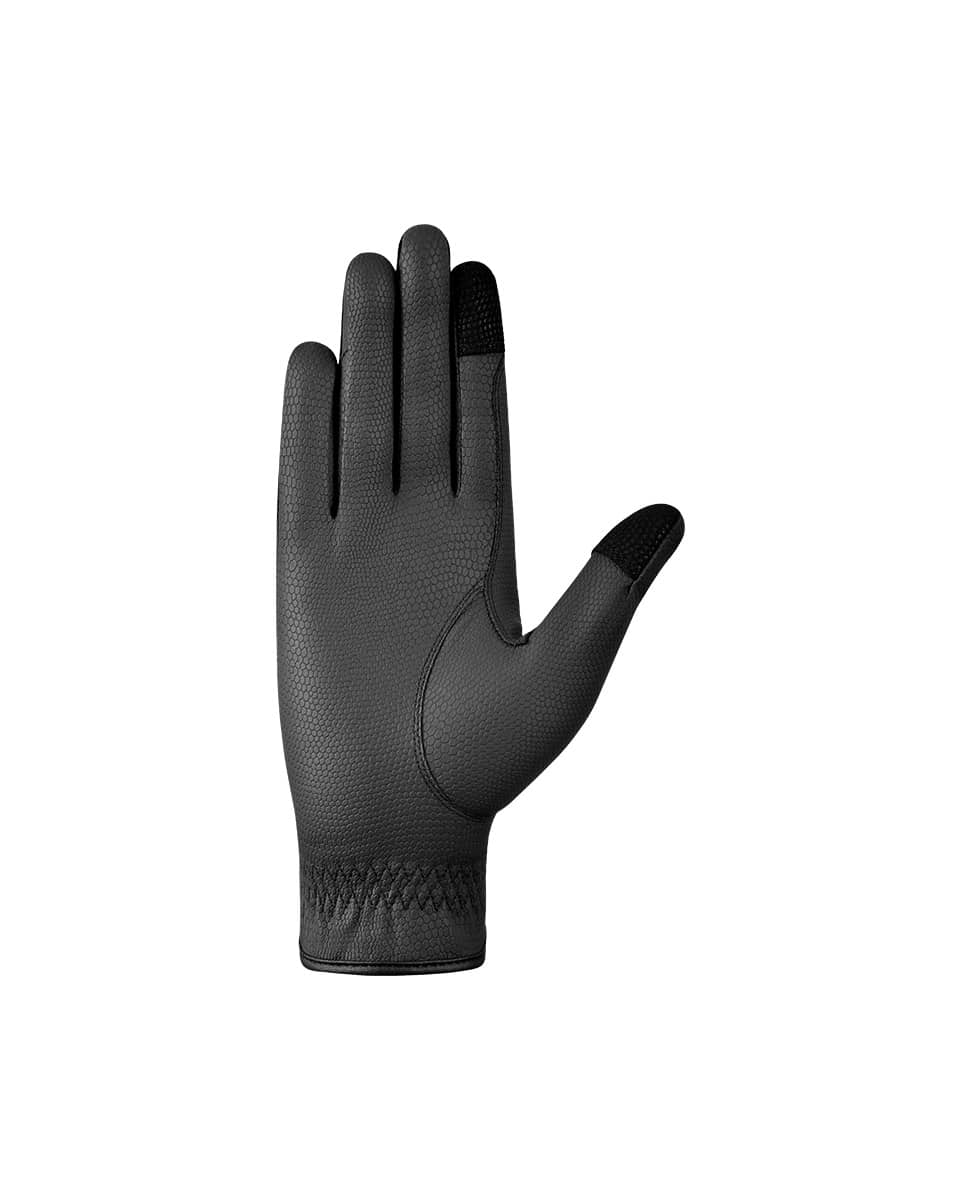 Jake Adams Equestrian Tactiq Model G Black Show Gloves - Palm