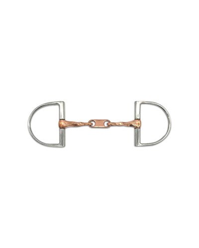 Twisted Copper D-Ring with Dr. Bristol Link Bit by Jake Adams Equestrian