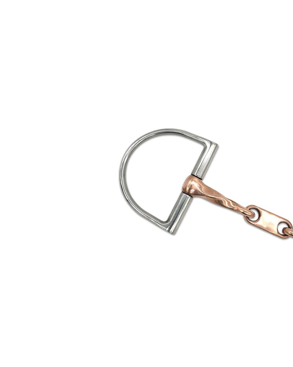 Twisted Copper D-Ring with Dr. Bristol Link Bit