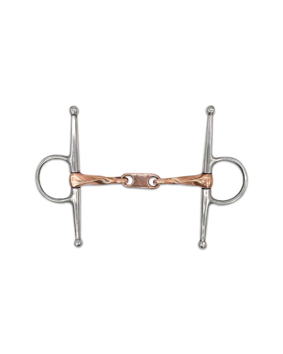 Twisted Copper Full Cheek with Dr. Bristol Link Bit by Jake Adams Equestrian