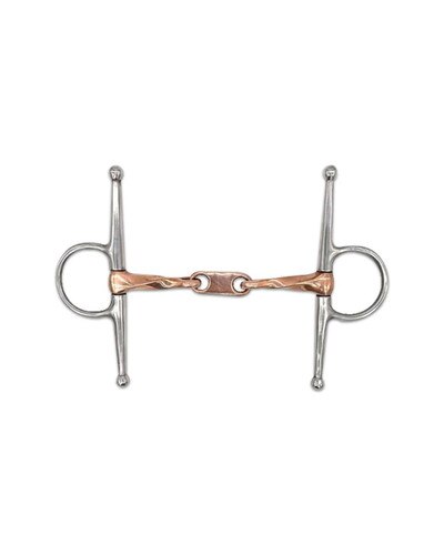 Twisted Copper Full Cheek with Dr. Bristol Link Bit by Jake Adams Equestrian