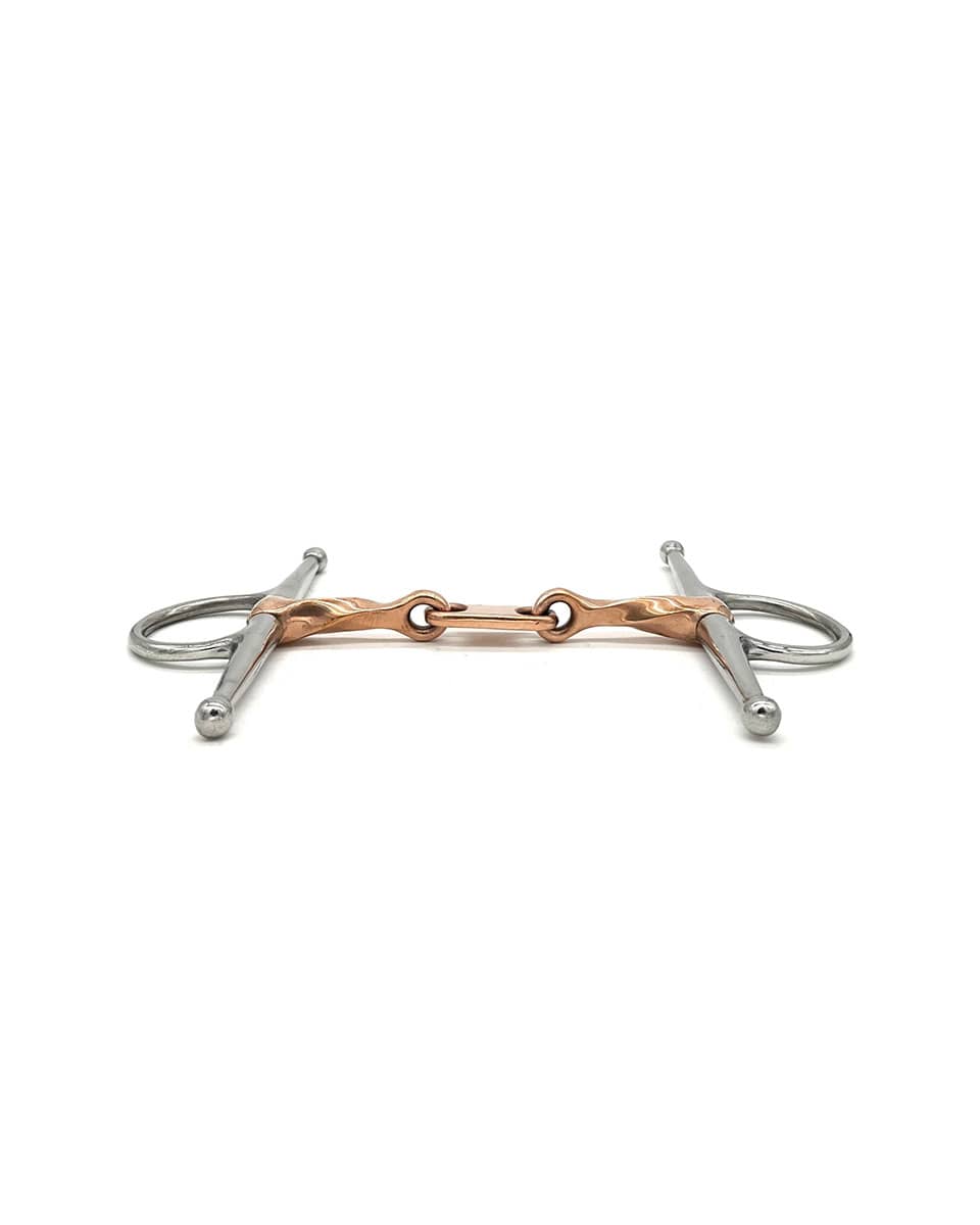 Jake Adams Equestrian Twisted Copper Full Cheek with Dr. Bristol Link Bit