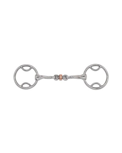 Jake Adams Equestrian Twisted Copper Roller Beval Bit