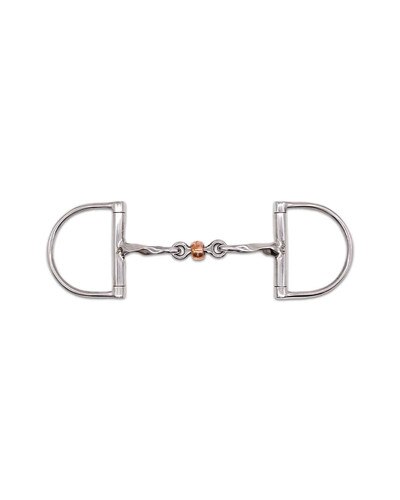 Jake Adams Equestrian Twisted Copper Roller D Bit