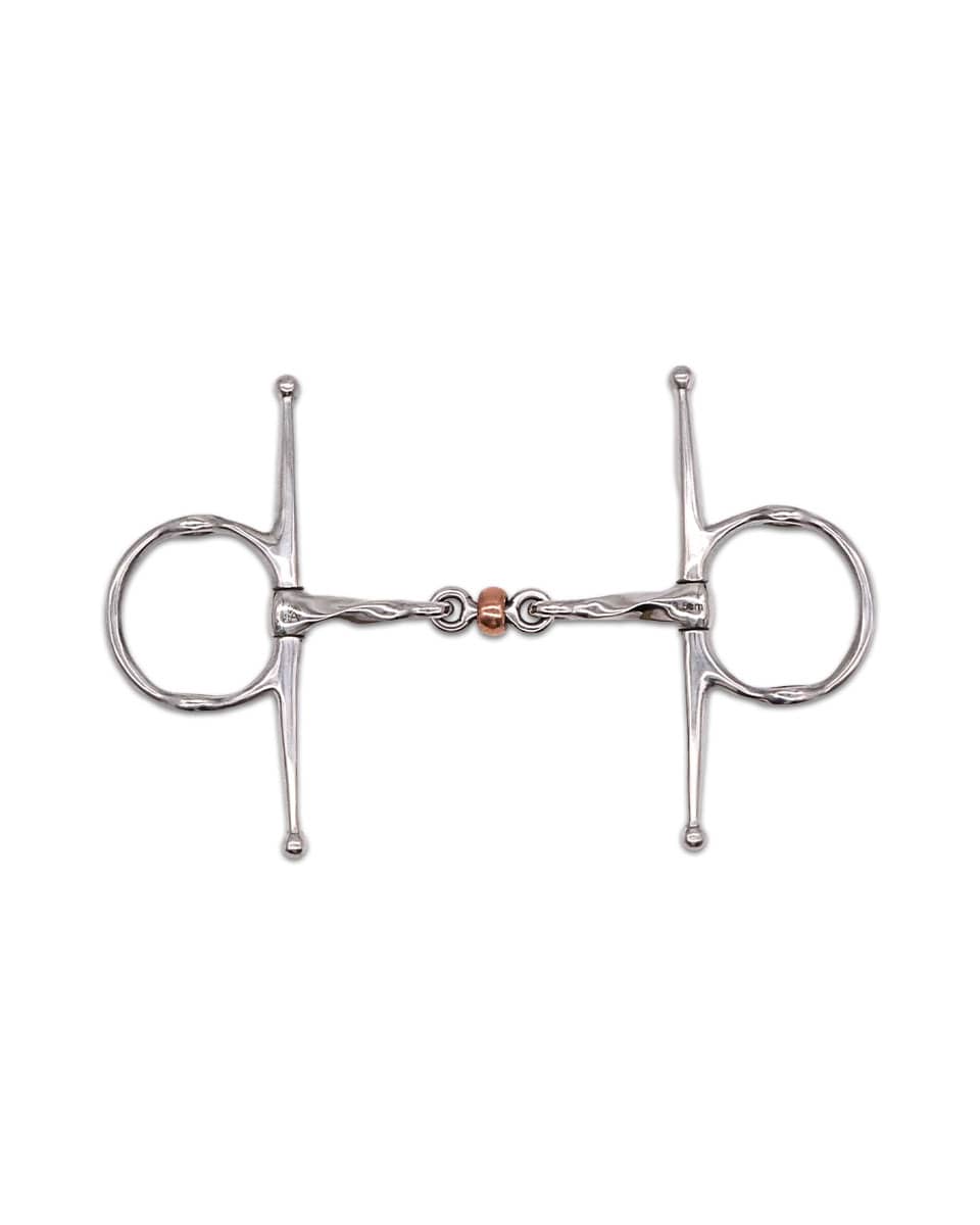 Jake Adams Equestrian Twisted Copper Roller Nelson Gag Bit