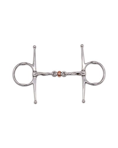 Jake Adams Equestrian Twisted Copper Roller Nelson Gag Bit