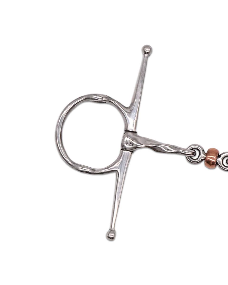 Twisted Copper Roller Nelson Gag Bit