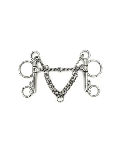 Twisted Wire Pelham Bit by Jake Adams Equestrian
