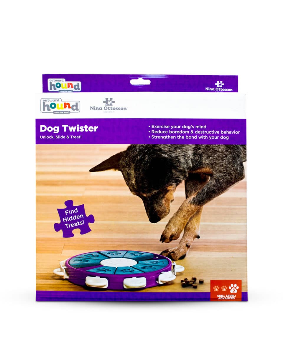 Twister Interactive Puzzle Dog Toy from Nina Ottosson