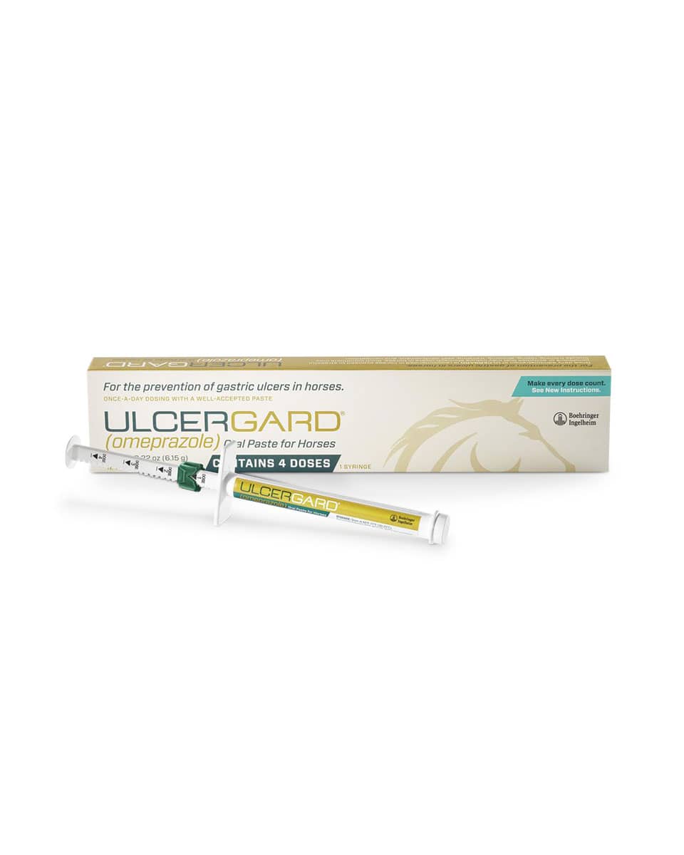 Ulcergard (Omeprazole Paste) from Boehringer Ingelheim ulcer supplement for horses