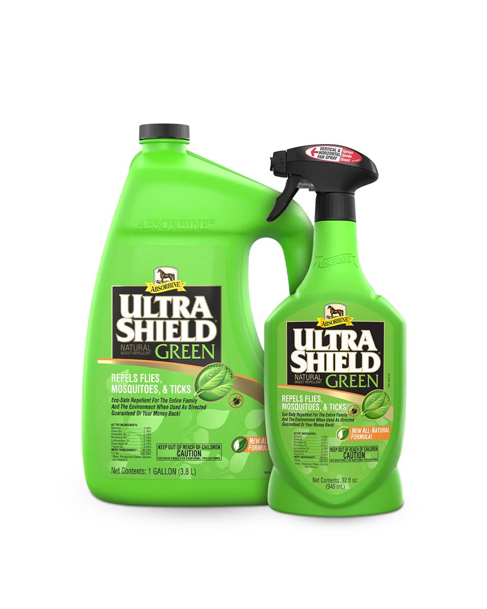 UltraShield Green Natural Fly Repellent - Fly Spray for horses