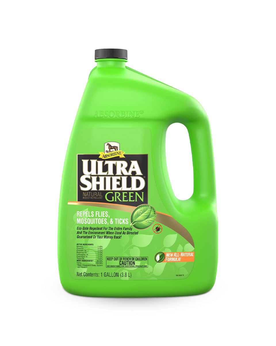 UltraShield Green Natural Fly Repellent - Fly Spray for horses