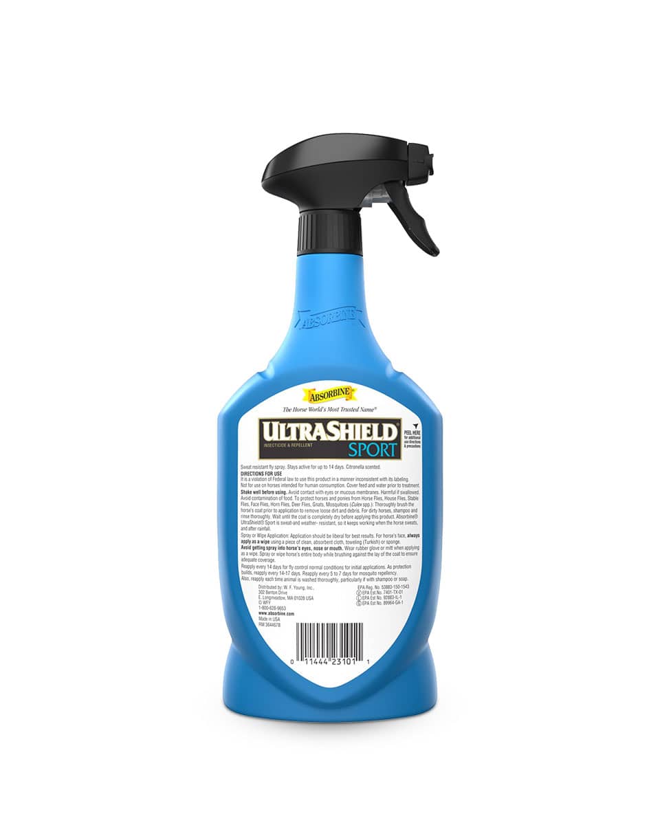 UltraShield Sport Insecticide & Repellent - Fly Spray for Horses