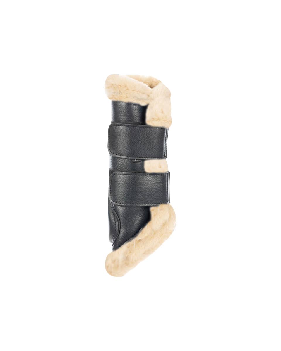 Equinavia Vali Ultra Fleece Brushing Boots - Black and Natural