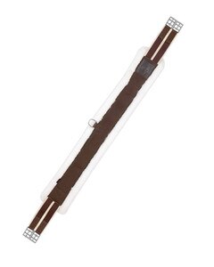 Equinavia Valkyrie Ultra Fleece Girth - Brown, Ivory, and white