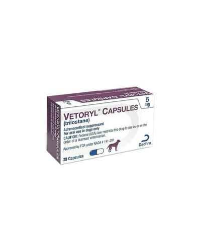 Vetoryl - 5mg/30 count for treatment of cushings in dogs
