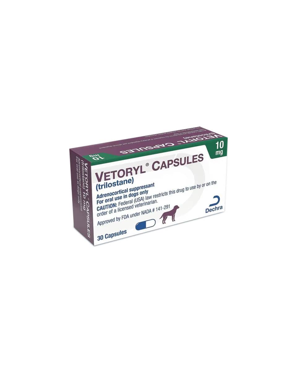 Vetoryl - 10mg/30 count for treatment of cushings in dogs