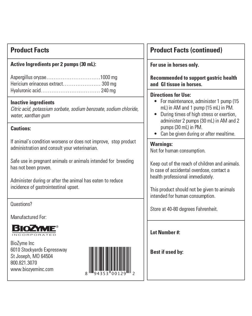 Vitalize Alimend from BioZyme, Inc. gastrointestinal supplement for horses