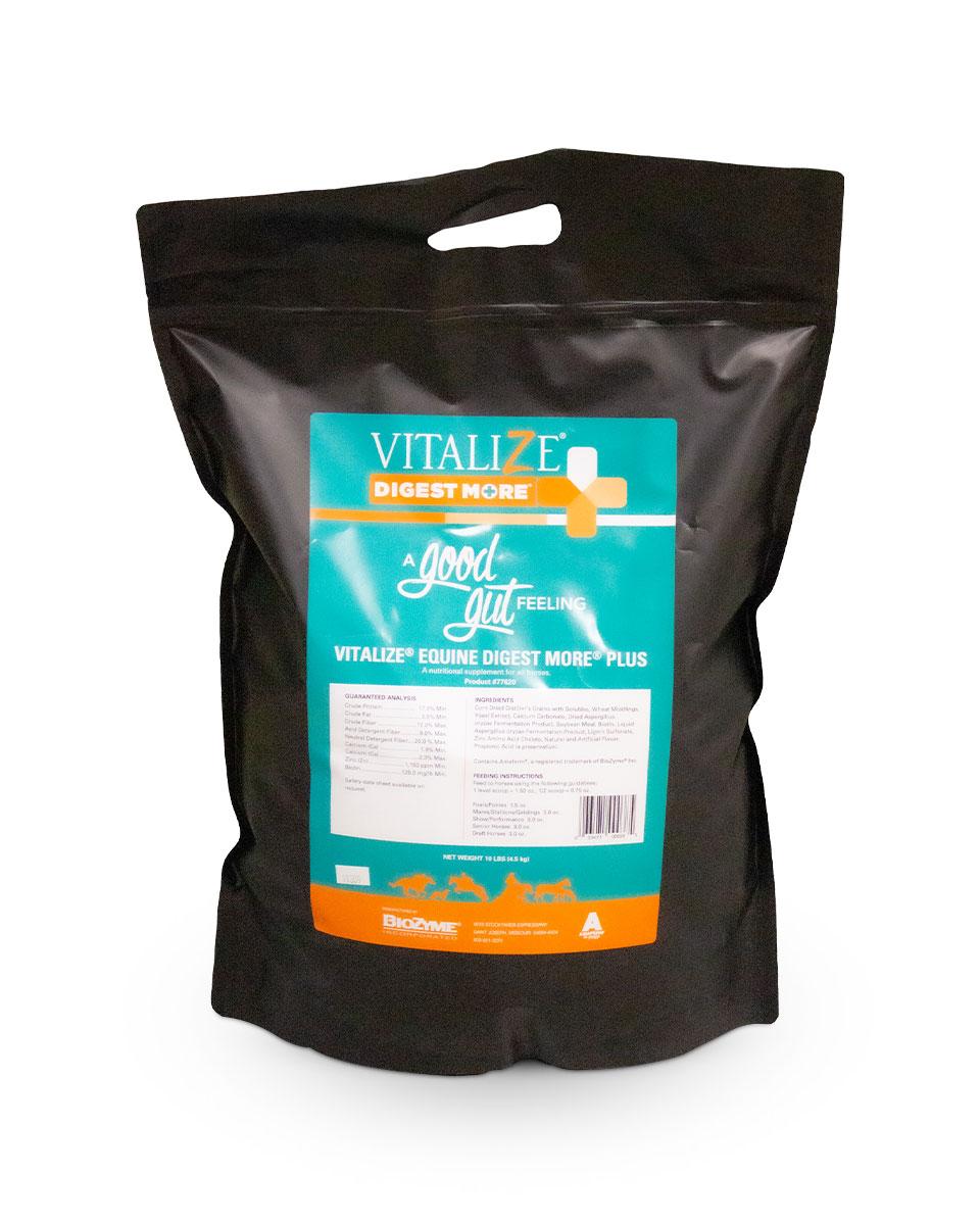 Vitalize Digest More Plus digestive support for horses by Biozyme Incorporated