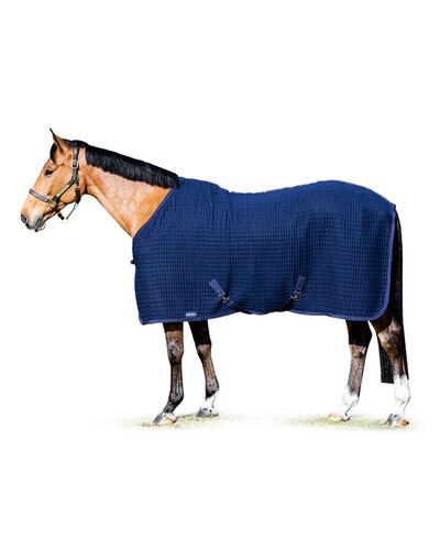 Wellie-Wear Coolex Sheet - Navy Quilted Cooler for horses