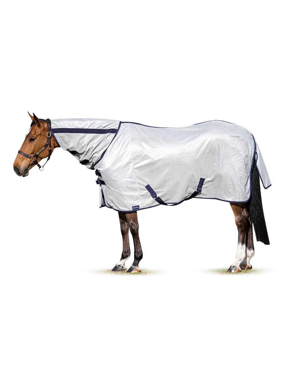 Wellie-Wear Fly Turnout Sheet - Navy/Silver