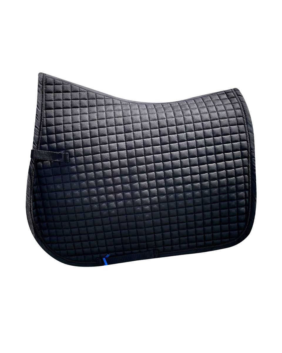 Wellie-Wear Black Square Quilt Dressage Saddle Pad