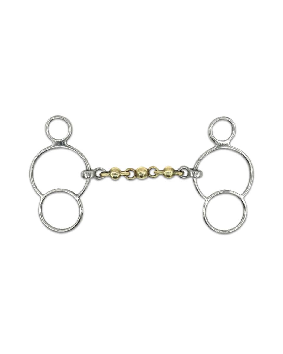Brass Waterford Two Ring Bit by Jake Adams Equestrian