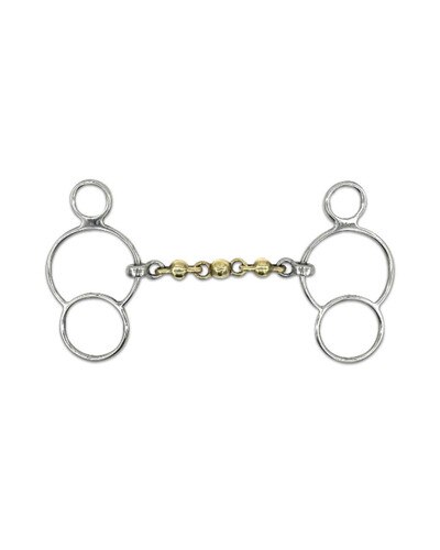 Brass Waterford Two Ring Bit by Jake Adams Equestrian