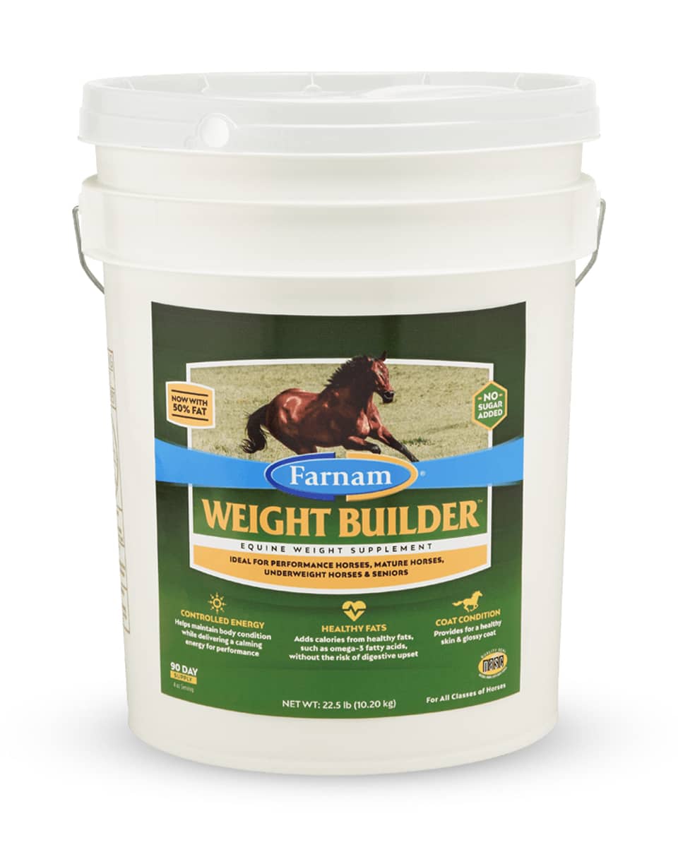 Weight Builder horse supplement by Farnam