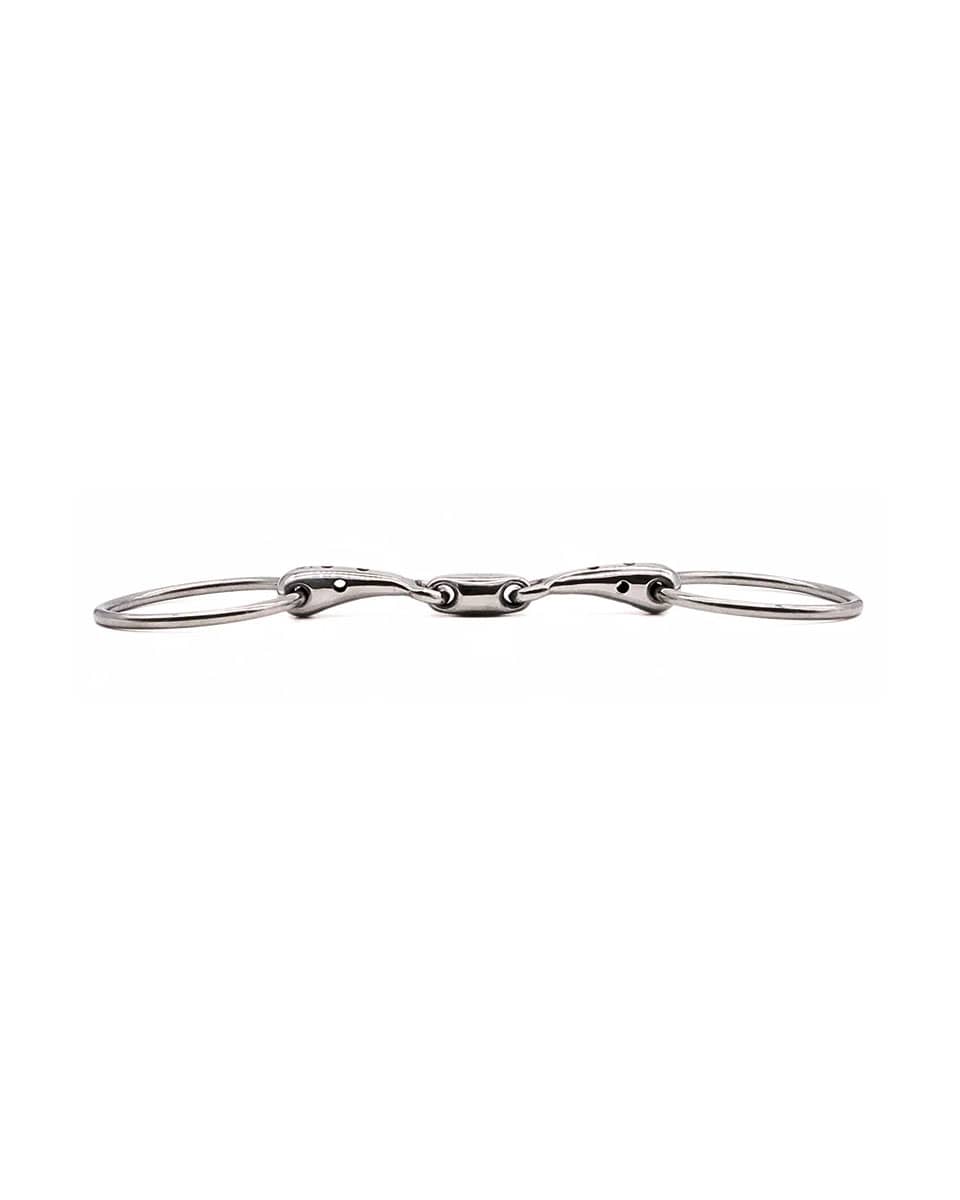 Double Jointed Whistle Mouth Loose Ring Bit from Jake Adams Equestrian