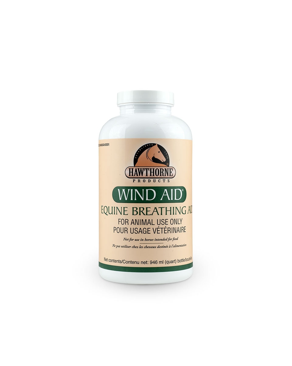 Wind Aid respiratory supplement for horses by Hawthorne Products