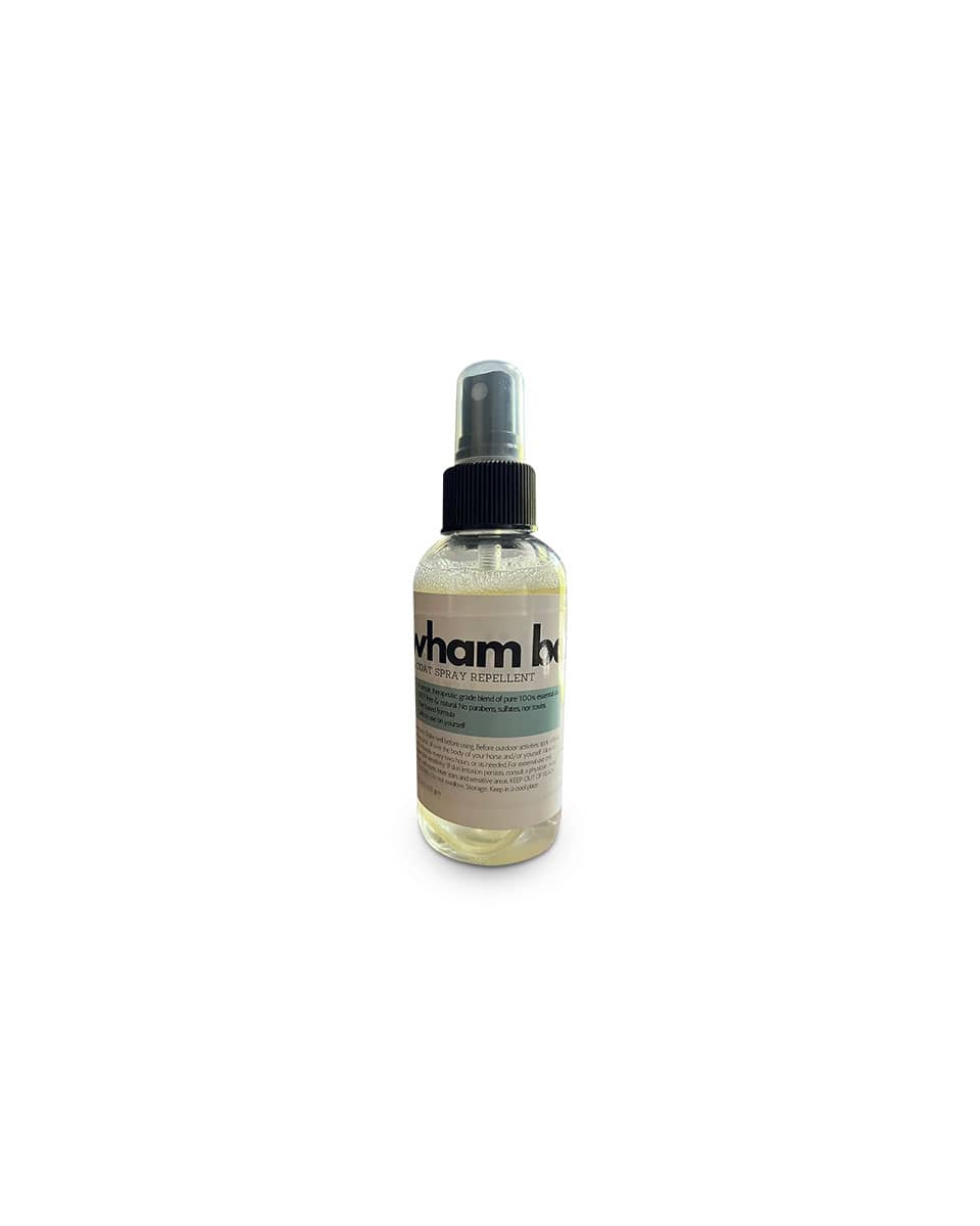 Wham Bam. A Coat Spray Repellent fly spray by The Infused Equestrian - 4 oz