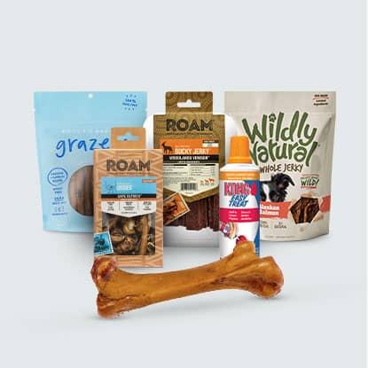 Shop dog and cat treats at FarmVet.